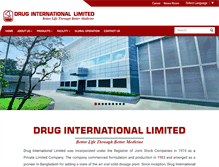 Tablet Screenshot of drug-international.com